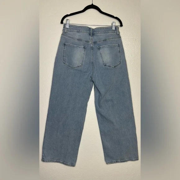 Quince Light Blue Flare Jeans - Picture 2 of 5